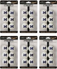 NCAA MICHIGAN Table Tennis 36 Ball Pack - Franklin Sports