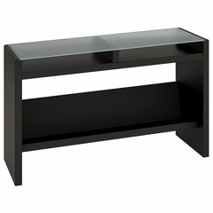 New York Skyline Laptop Sofa Table in Modern Mocha - Kathy Ireland