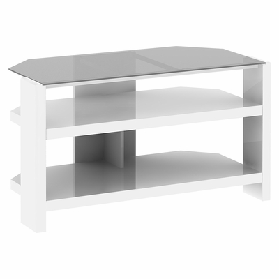 New York Skyline TV Stand in Plumeria White - Kathy Ireland