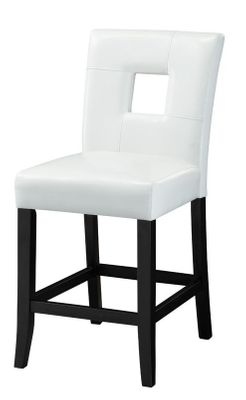 Newbridge Counter Stool White Cushion - Set of 2 - 103619WHT