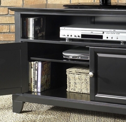 Newport 42" TV Stand in Black Finish - Crosley Furniture - KF10003CBK
