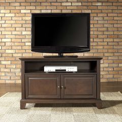Newport 42" TV Stand in Vintage Mahogany Finish - Crosley Furniture - KF10003CMA