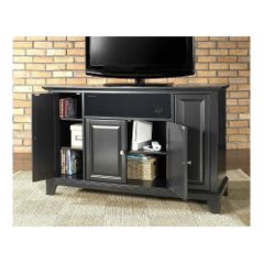 Newport 48" AroundSound TV Stand in Black - CROSLEY-KF1002CASBK
