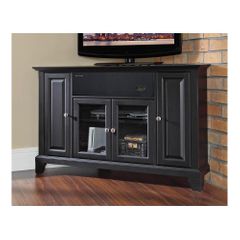 Newport 48" Corner AroundSound TV Stand in Black - CROSLEY-KF1006CASBK