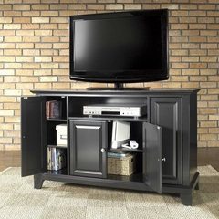 Newport 48" TV Stand in Black Finish - Crosley Furniture - KF10002CBK