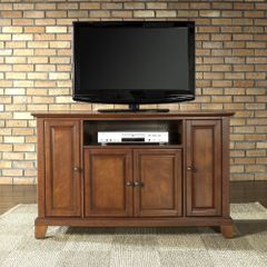 Newport 48" TV Stand in Classic Cherry Finish - Crosley Furniture - KF10002CCH