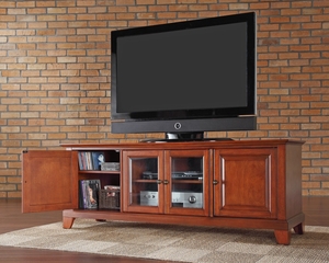 Newport 60" Low Profile TV Stand in Classic Cherry - CROSLEY-KF10005CCH