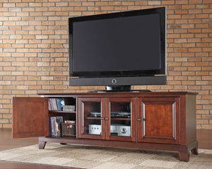 Newport 60" Low Profile TV Stand in Vintage Mahogany - CROSLEY-KF10005CMA