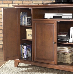 Newport 60" TV Stand in Classic Cherry Finish - Crosley Furniture - KF10001CCH