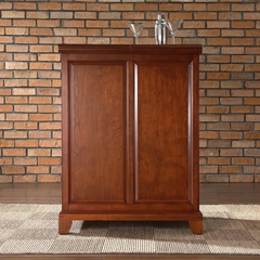 Newport Expandable Bar Cabinet in Classic Cherry Finish - Crosley Furniture - KF40001CCH