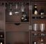 Newport Expandable Bar Cabinet in Vintage Mahogany Finish - Crosley Furniture - KF40001CMA
