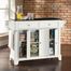Newport Solid Black Granite Top Kitchen Island in White Finish - Crosley Furniture - KF30004CWH