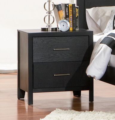 Night Stand - Grove Night Stand in Black - Coaster - 201652