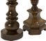 Nilay Wood Candleholders In Old Oak Finish (Set of 3) - IMAX - 5536-3