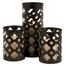 Norte Cutwork Candle Holders (Set of 3) - IMAX - 56337-3
