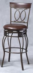 O and X Back Counter Stool - Linon Furniture - 02564MTL-01-KD-U