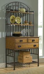 Oak Hill Buffet Server with Baker's Rack in Oak - Home Styles - 5050-615