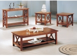 Occasional Table Set in Brown - Coaster