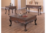 Occasional Table Set in Dark Brown - Coaster