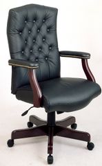 Office Chair - Office Star - TEX232L - Traditional Leather Executive High-Back with Padded Arms