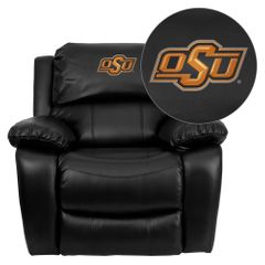 Oklahoma State University Cowboys & Cowgirls Rocker Recliner - MEN-DA3439-91-BK-40028-EMB-GG