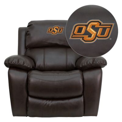 Oklahoma State University Cowboys & Cowgirls Rocker Recliner - MEN-DA3439-91-BRN-40028-EMB-GG