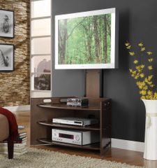 Open Corner Media Stand - "Espresso" - Powell Furniture - 741-954