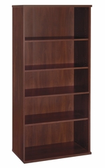 Open Double Bookcase - Series C Hansen Cherry Collection - Bush Office Furniture - WC24414