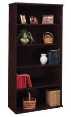 Open Double Bookcase - Series C Mocha Cherry Collection - Bush Office Furniture - WC12914