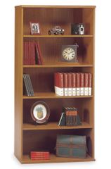 Open Double Bookcase - Series C Natural Cherry Collection - Bush Office Furniture - WC72414