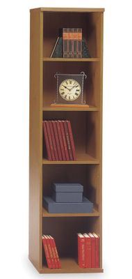 Open Single Bookcase - Series C Natural Cherry Collection - Bush Office Furniture - WC72412