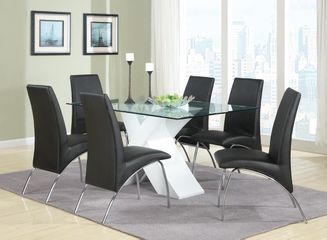 Ophelia 7 Piece Dining Set with X Table - 120821