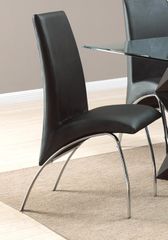 Ophelia Black Dining Chair - Set of 2 - 120802