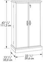 Orchard Hills Multimedia Storage Cabinet Carolina Oak - Sauder Furniture - 401349
