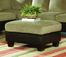 Ottoman in Herbal Bella Microfiber / Bi-cast Vinyl - 9838HB-4