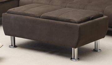 Ottoman with Flip-Over Serving Trays - 300278