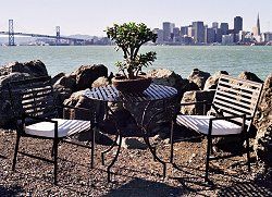 Outdoor Patio Set - Folding Iron Round Table and Chairs Set - Black - Pangaea Home and Garden Furniture - FM-SET-5