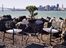 Outdoor Patio Set - Folding Iron Round Table and Chairs Set - Black - Pangaea Home and Garden Furniture - FM-SET-5