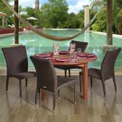 Outdoor Patio Set - Lorrainne 5-Piece Dining Set - BT-LORRAINE