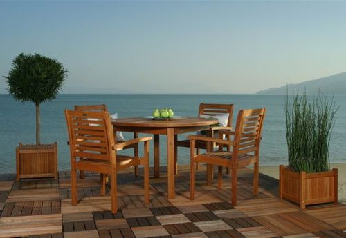 Outdoor Patio Set - Milano Round 5-Piece Set - BT-ROUND-SET