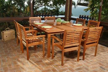 Outdoor Patio Set - Milano Square 9-Piece Set - BT-SQUARE-SET