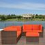Outdoor Patio Set - Nice Converation 4-Piece Set Orange - PLI-NICE5OR