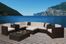 Outdoor Patio Set - Southampton Sectional 9-Piece Set Off-White - PLI-BELLPREOW