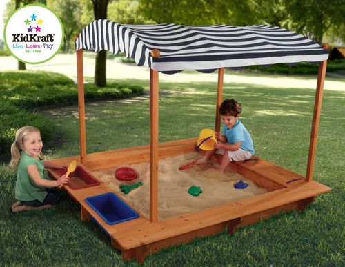 Outdoor Sandbox with Canopy - KidKraft Furniture - 00165