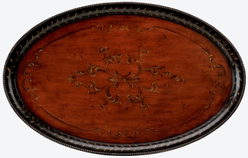 Oval Cocktail Table in Red and Black - Butler Furniture - BT-1591186