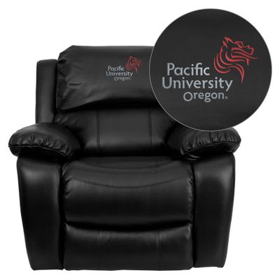 Pacific University Oregon Boxers Rocker Recliner  - MEN-DA3439-91-BK-41059-EMB-GG
