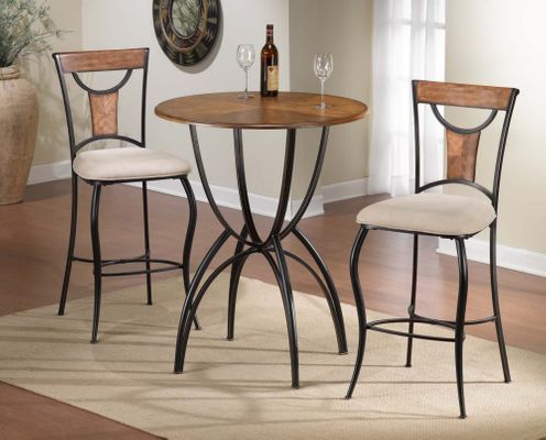 Pacifico 3-Piece Bistro Set - Hillsdale Furniture - 4137PTBS