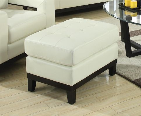 Paige Cream Ottoman - 504424