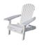 Painted Simple Adirondack Chair in White - Merry Products - MPG-AC01WP