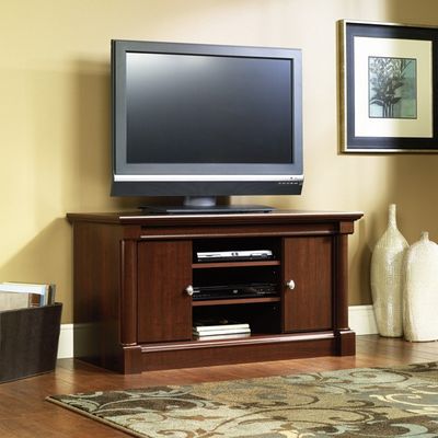 Palladia Panel TV Stand Select Cherry - Sauder Furniture - 411864